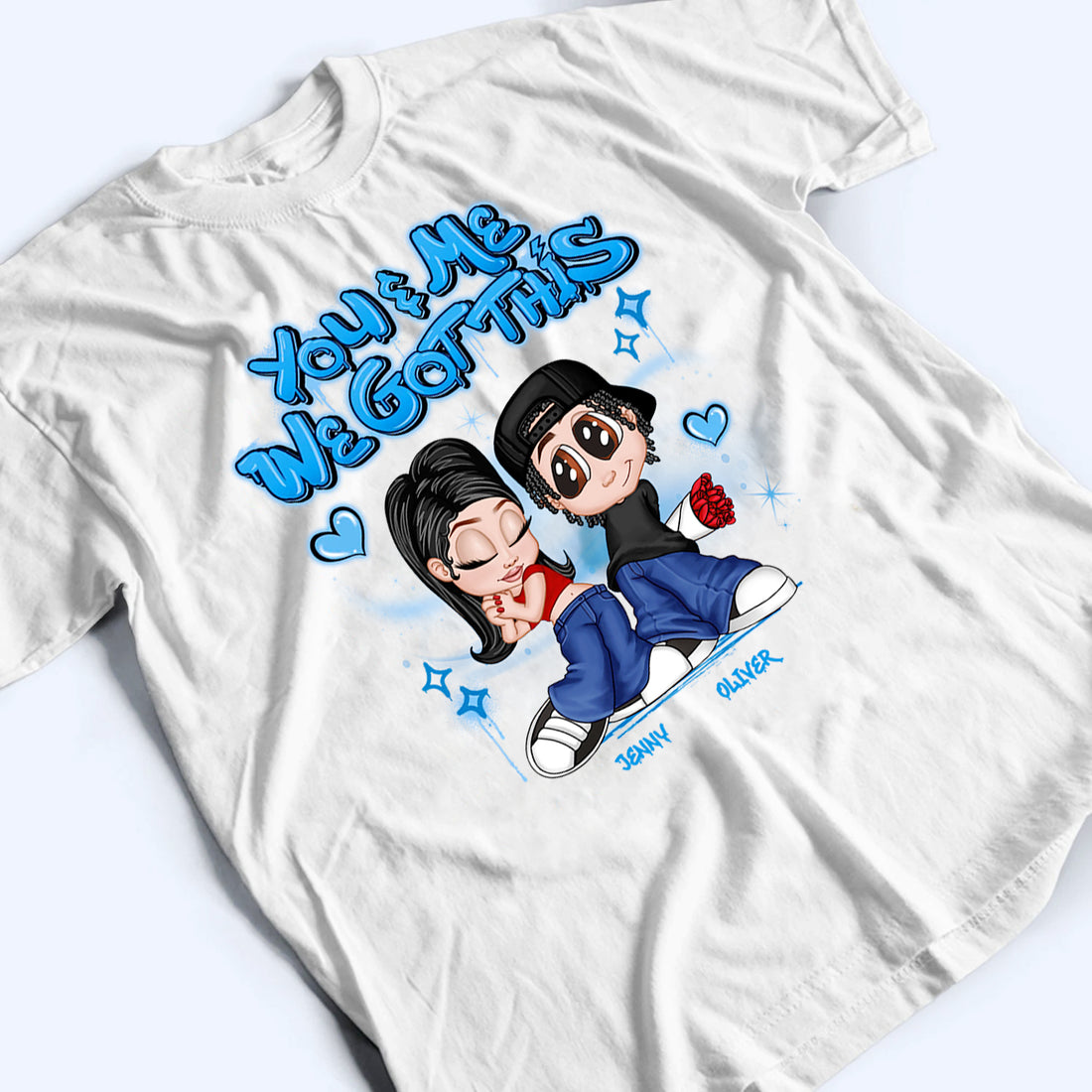 Y2K Couple Personalized Custom T Shirt t-shirt, alternate view 4