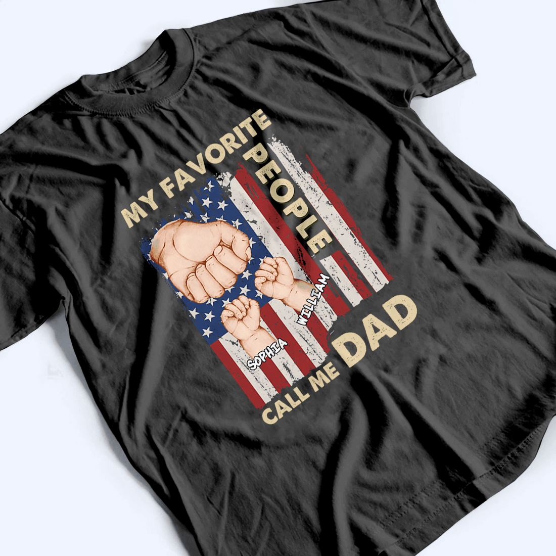Personalized My Favorite People Call Me Dad t-shirt, alternate view 4