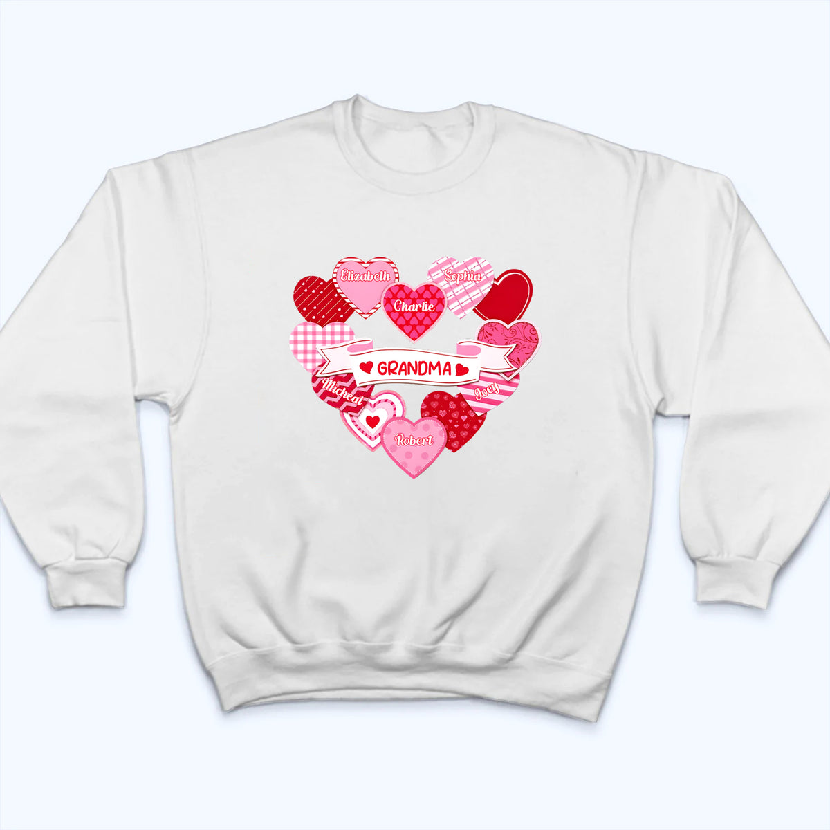 Grandma's Sweethearts Coquette - Personalized Custom Shirt - Valentine's Day Gift For Grandma, Nana, Mama, Mom