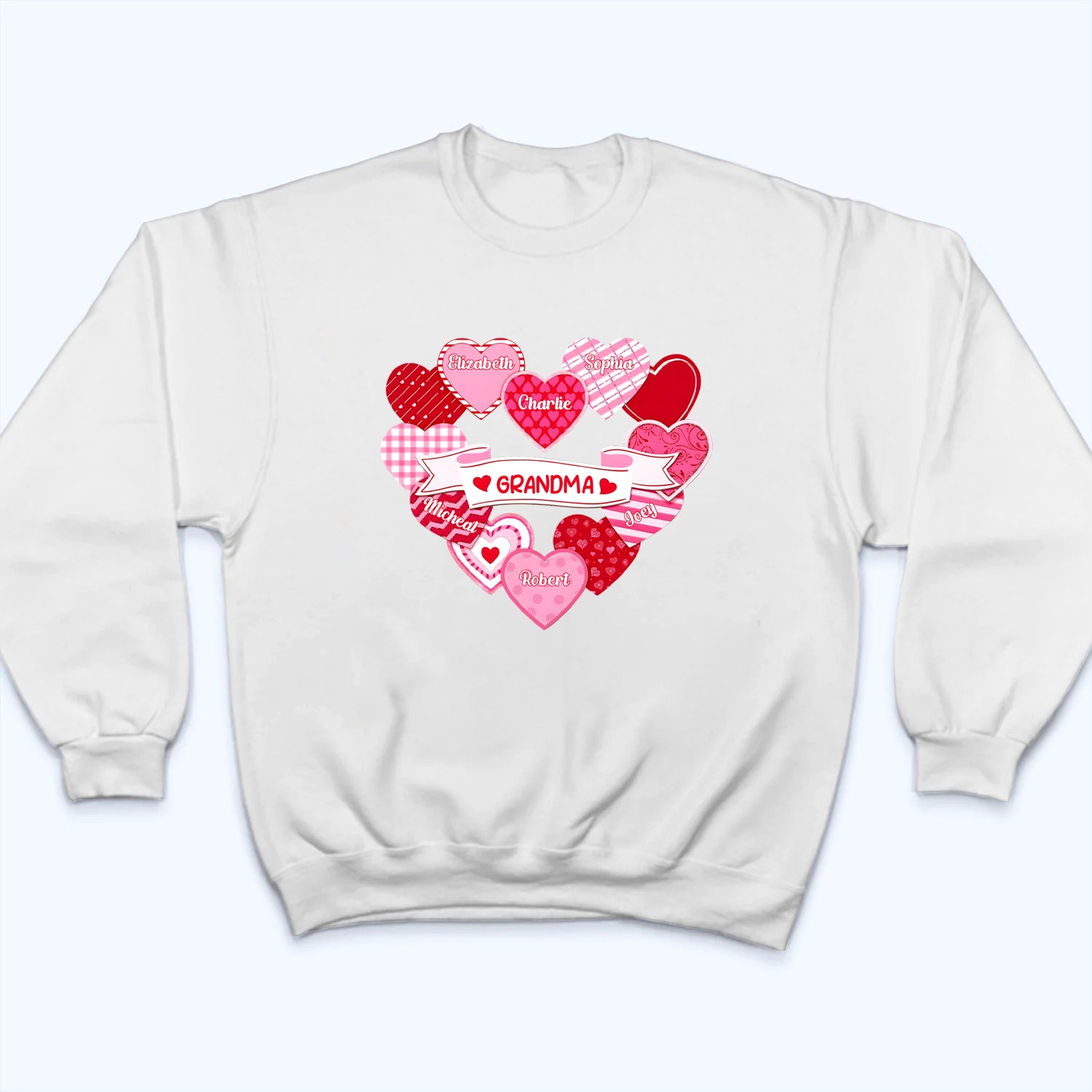 Grandma's Sweethearts Coquette - Personalized Custom Shirt - Valentine's Day Gift For Grandma, Nana, Mama, Mom