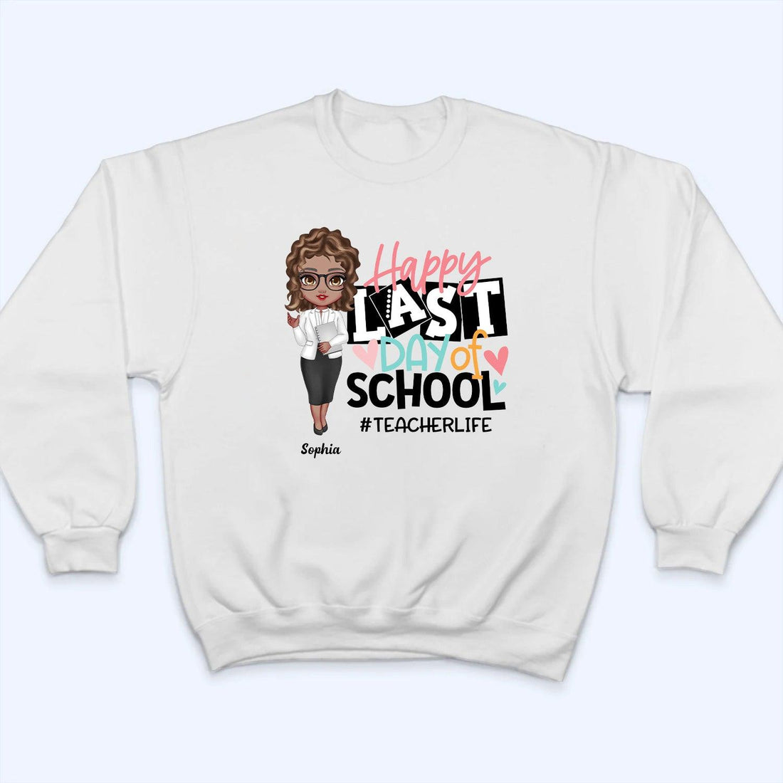 Personalized Happy Last Day Of School t-shirt, alternate view 5