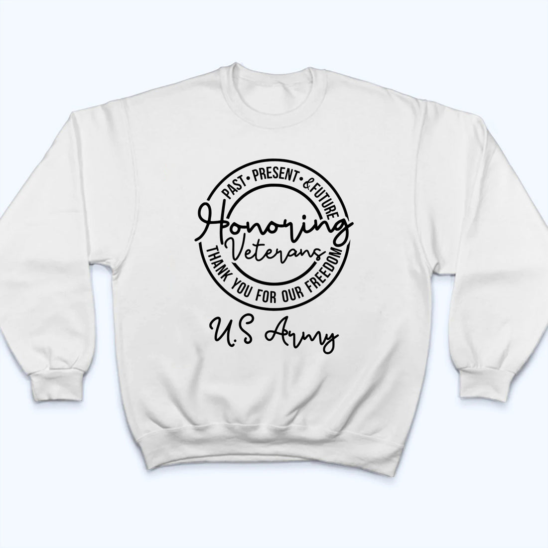 Personalized Honoring Veterans, Past Present Future t-shirt, alternate view 5