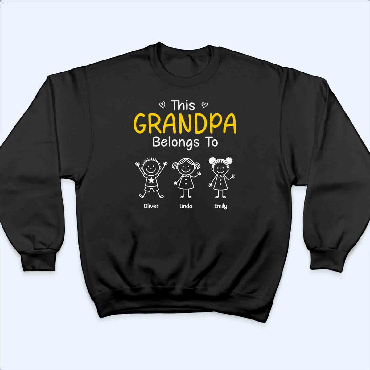 This Grandpa/Grandma Belongs To - Personalized Custom T Shirt - Gift For Grandpa/Grandma, Mom/Dad