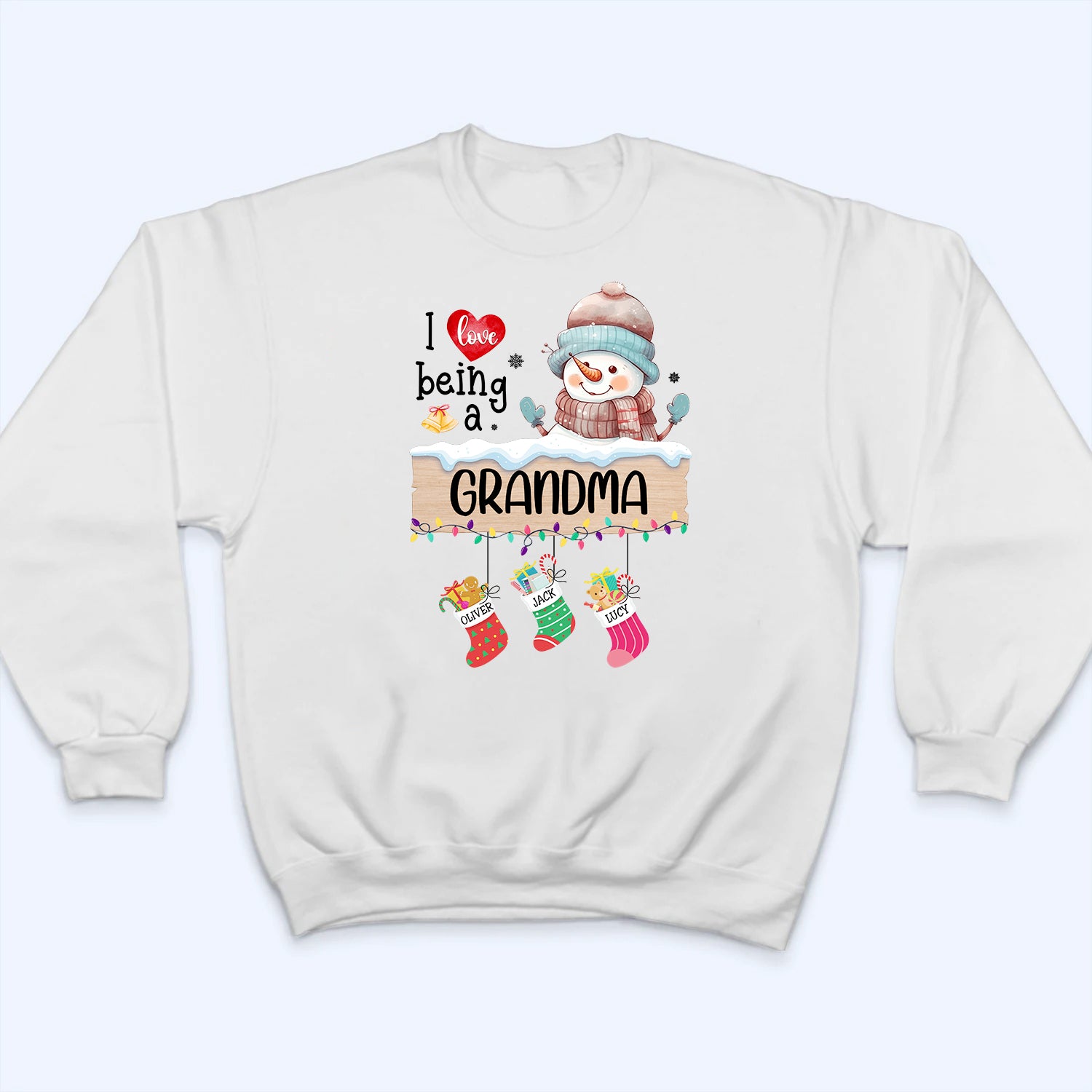 I Love Being A Grandma - Personalized Custom T Shirt - Christmas, Birthday, Loving, Funny Gift for Grandma, Grandpa