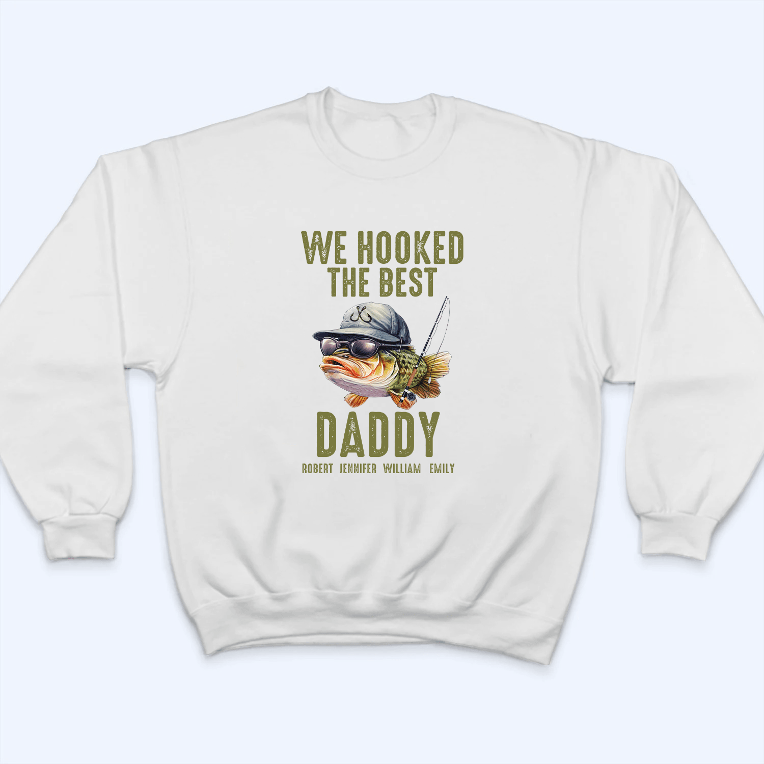 We Hooked The Best Daddy Fishing - Personalized Custom T Shirt - Father's Day Gift for Dad, Papa, Grandpa, Daddy, Dada - Suzitee Store