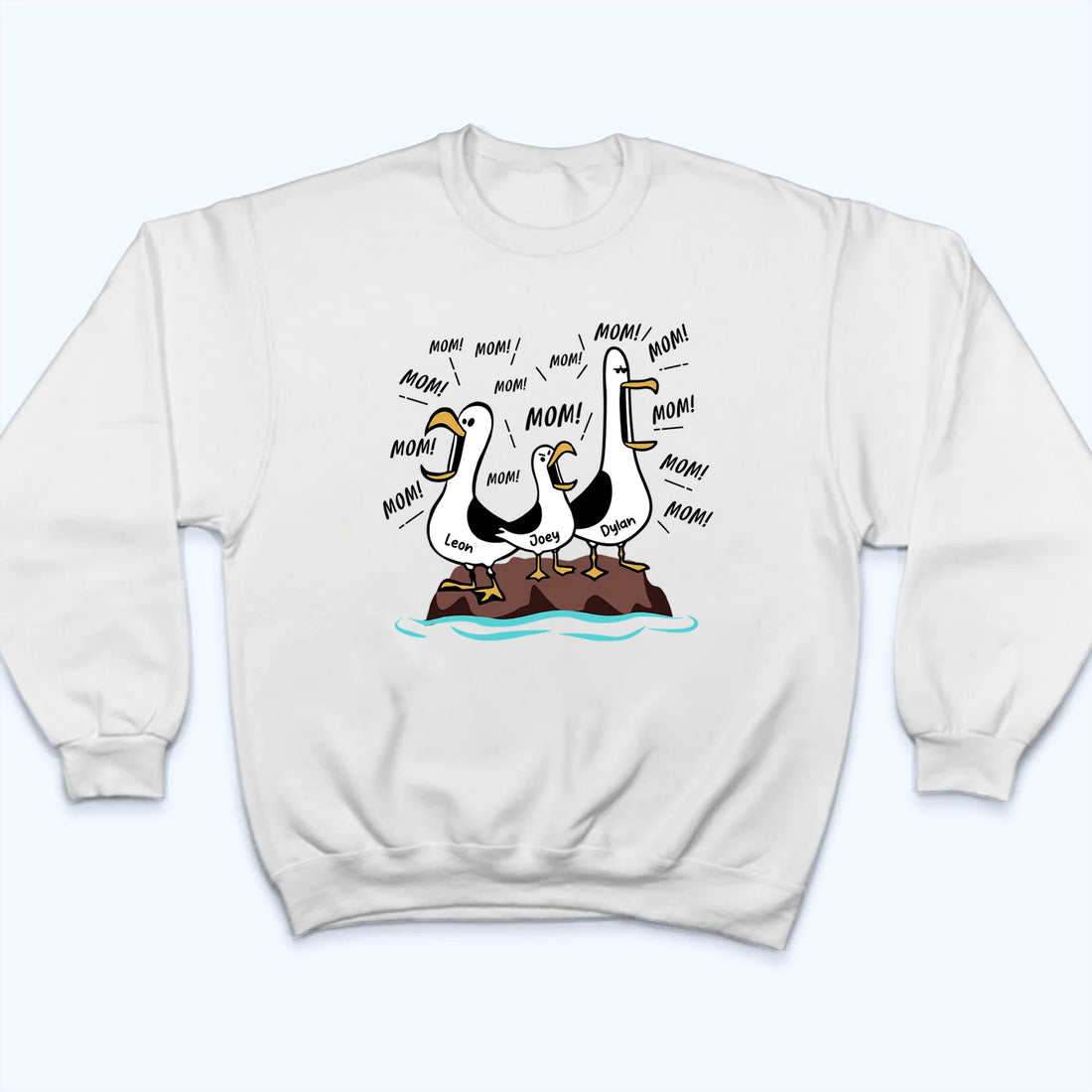 Funny Seagull Mom personalized t-shirt, alternate view 4