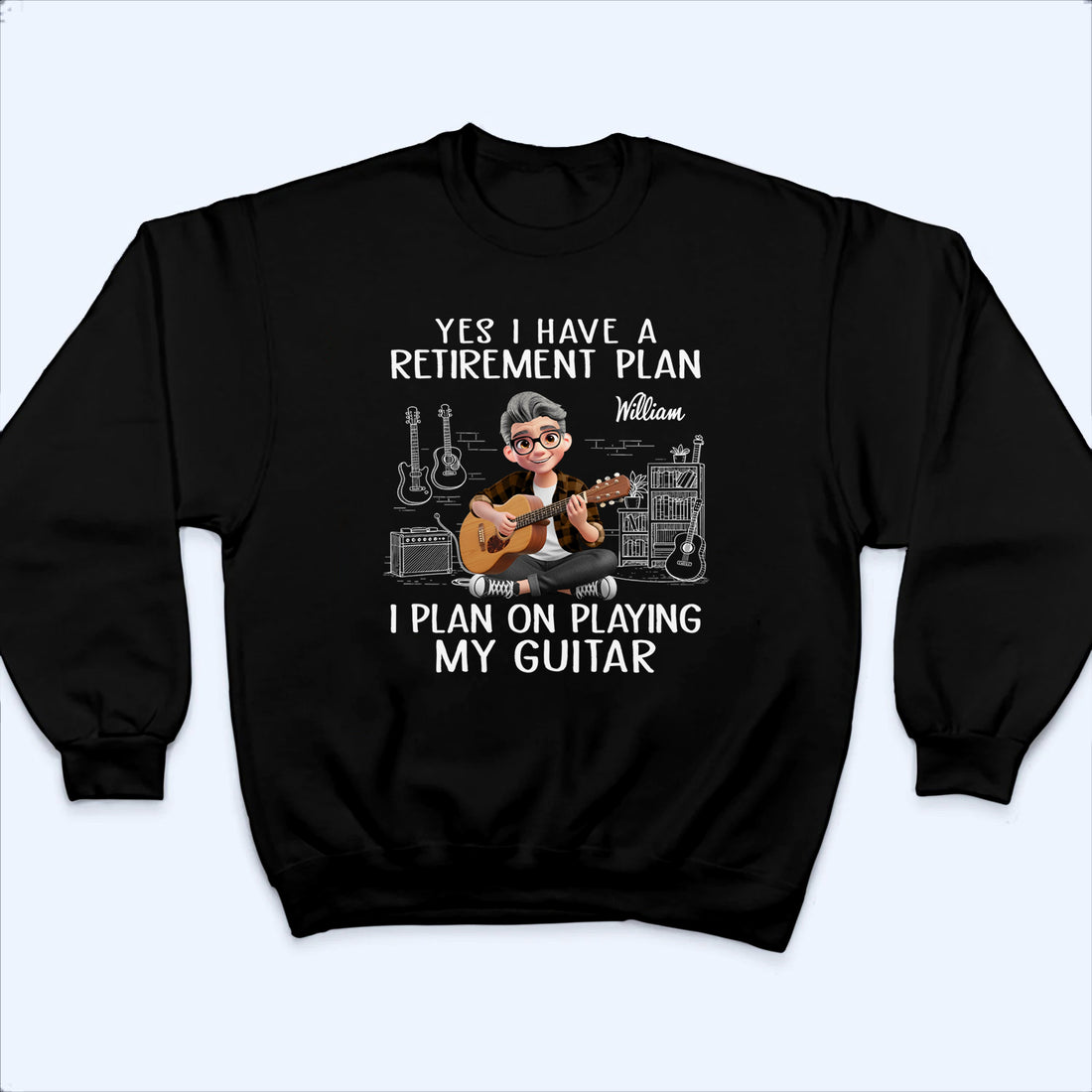 Personalized I Plan On Playing My Guitar t-shirt, alternate view 4