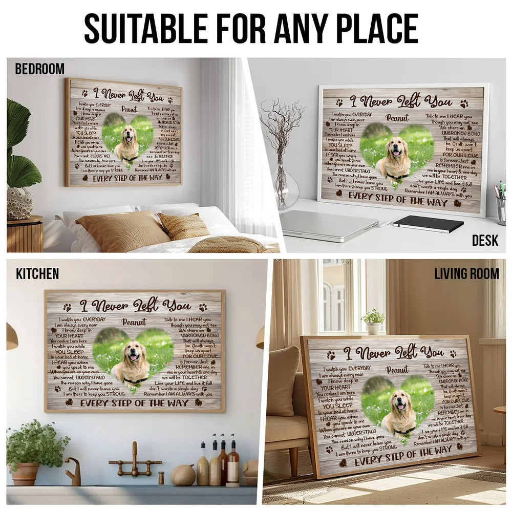 Custom Photo The Moment That You Left Me - Personalized Poster/Canvas Prints - Memorial Gift For Dog Lovers, Cat Lovers, Pet Lovers