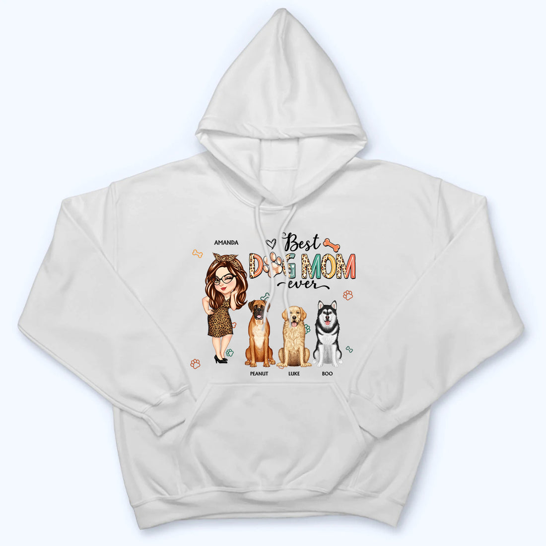 Best Dog Mom Ever personalized t-shirt, alternate view 5