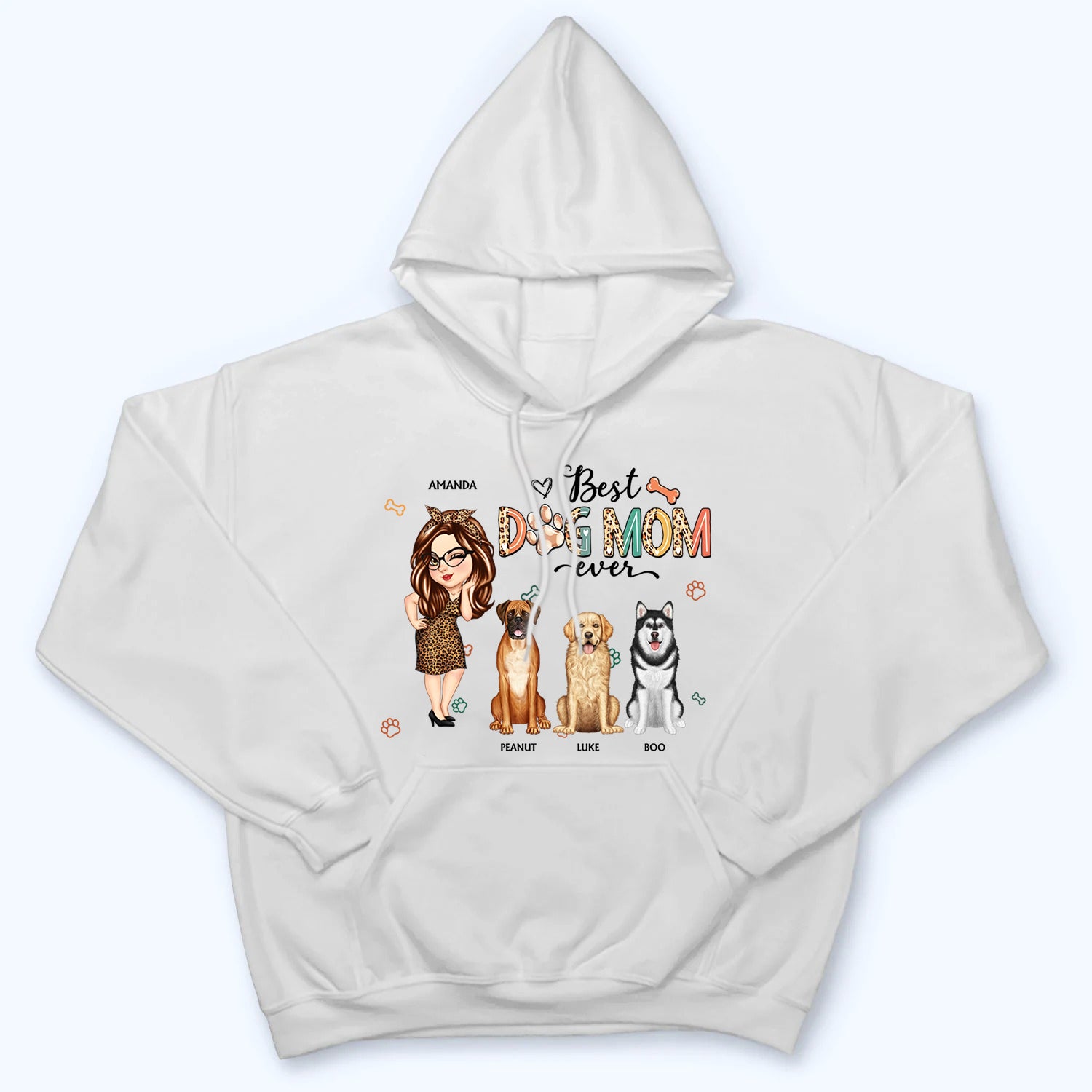 Best Dog Mom Ever - Personalized Custom T-Shirt - Gift for Women, Dog Mom, Dog Lovers