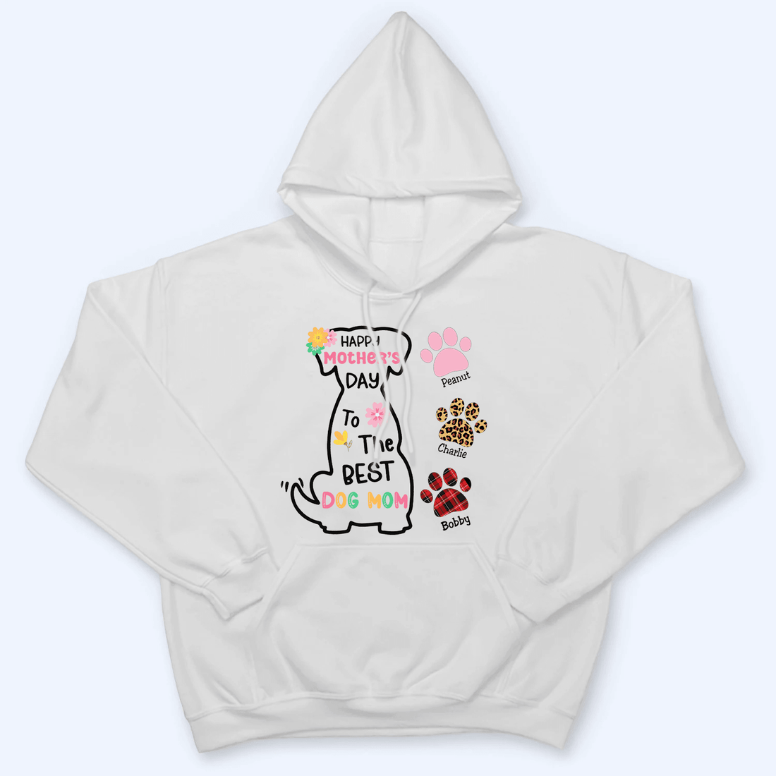 Personalized Happy Mother's Day To The Best Dog Mom t-shirt, alternate view 6