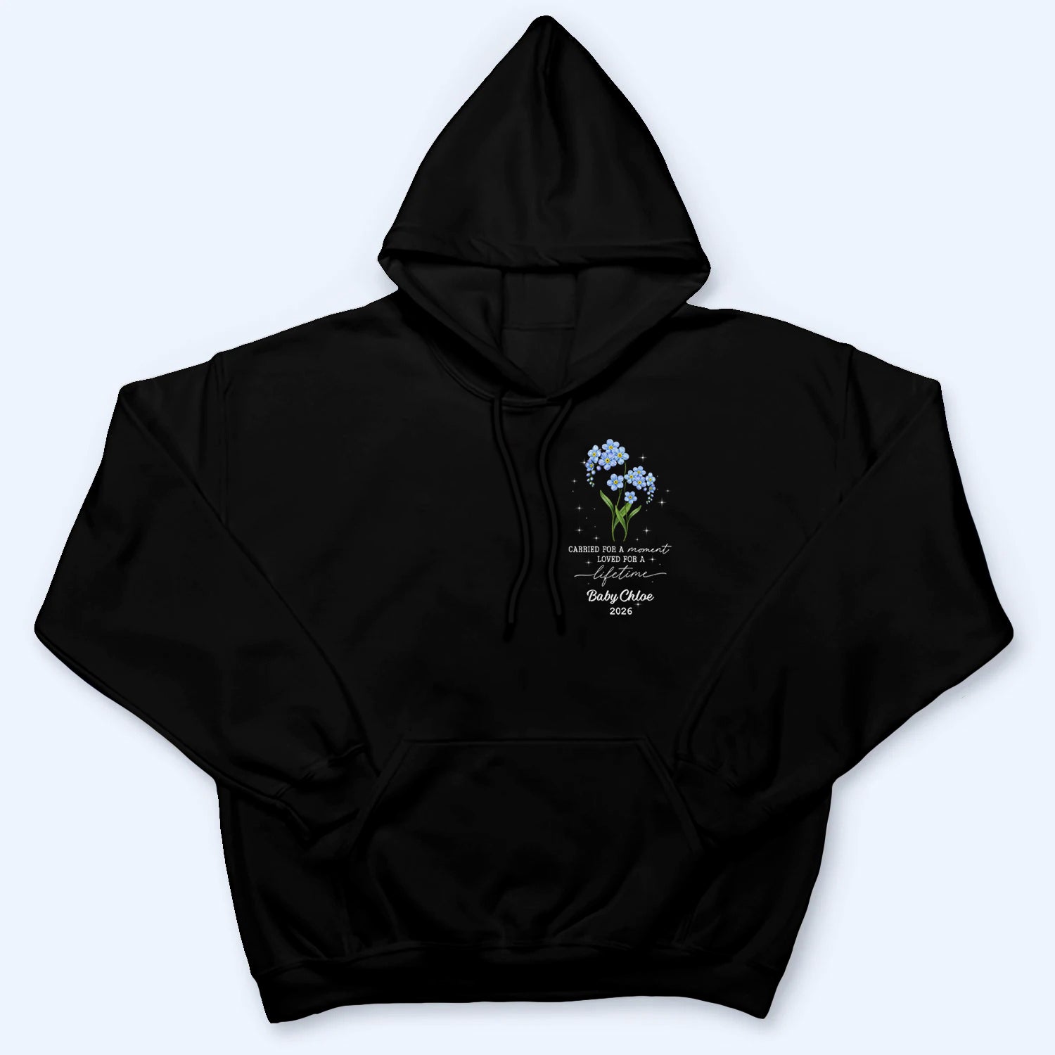 Tiny Bloom Forever Memorial - Personalized Custom T Shirt - Memorial Sympathy Gifts For Loss Of Mom, Dad