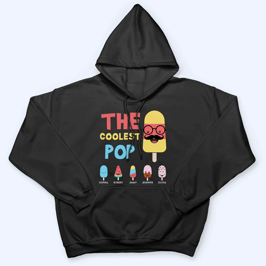 Personalized The Coolest Dad Funny Ice Cream t-shirt, alternate view 6