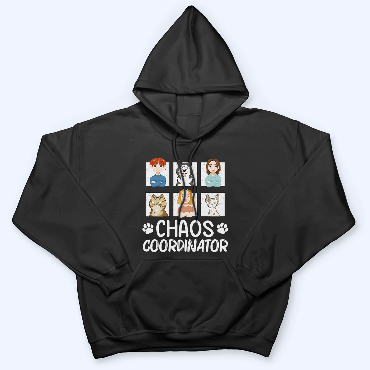 Chaos Coordinator - Personalized Custom T Shirt - Gift for Family Members, Mom/Dad, Grandma/Grandpa, Pet Lovers