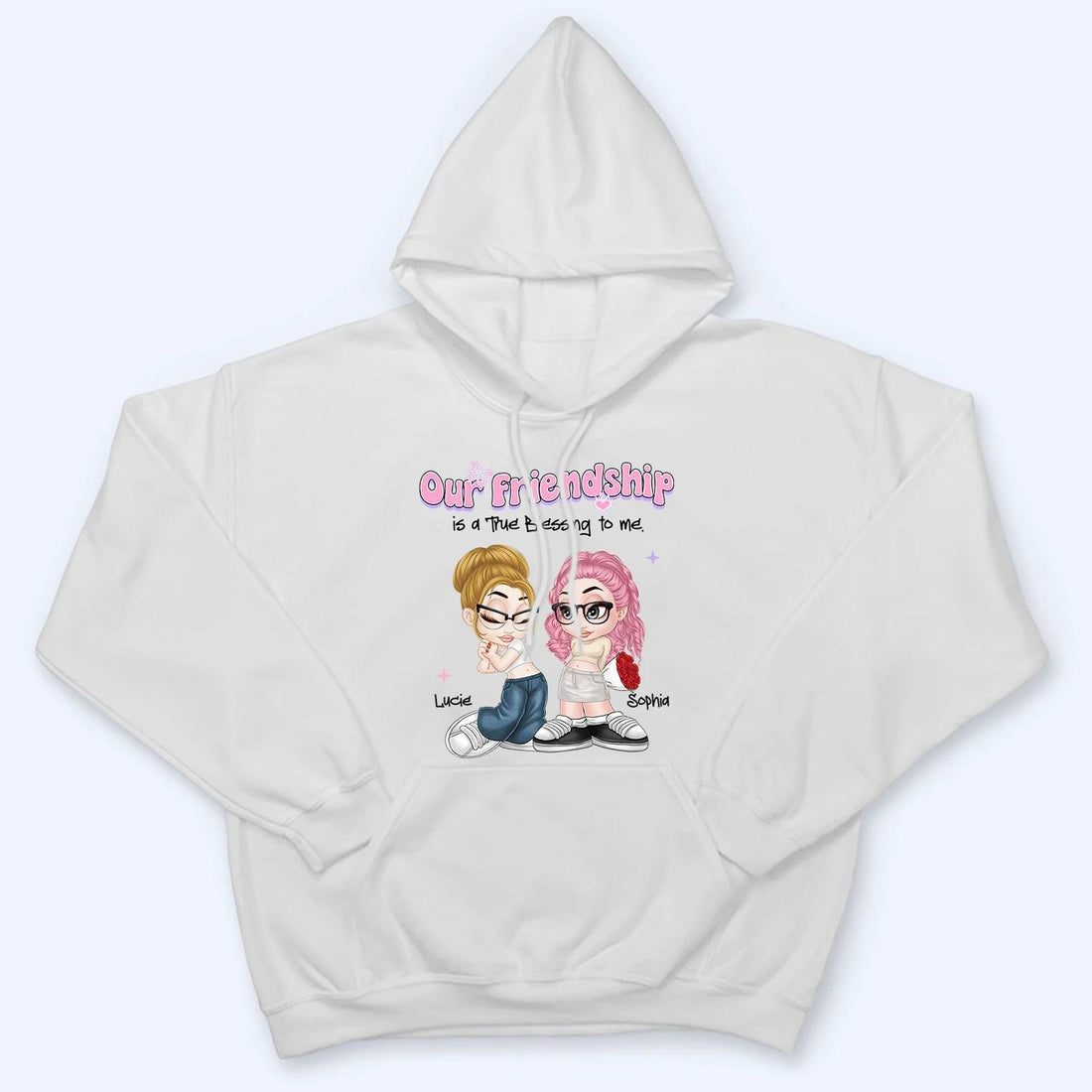 Personalized Our Friendship Is True Blessing t-shirt, alternate view 5