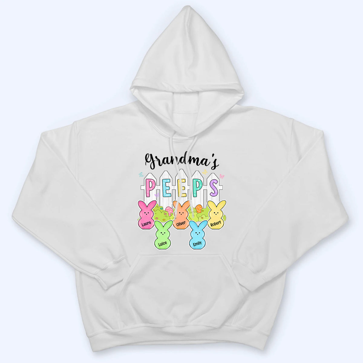 Grandma Peeps Easter - Personalized Custom T Shirt - Gift for Grandma/Grandparent