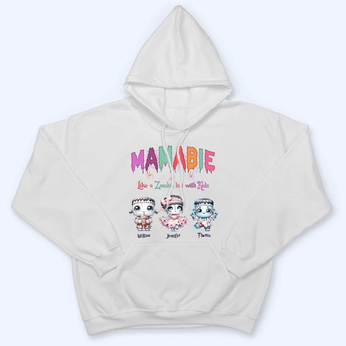 Halloween Mombie Puns - Personalized Custom T-Shirt - Gift for Grandma/Nana/Mimi, Mom, Wife, Grandparent