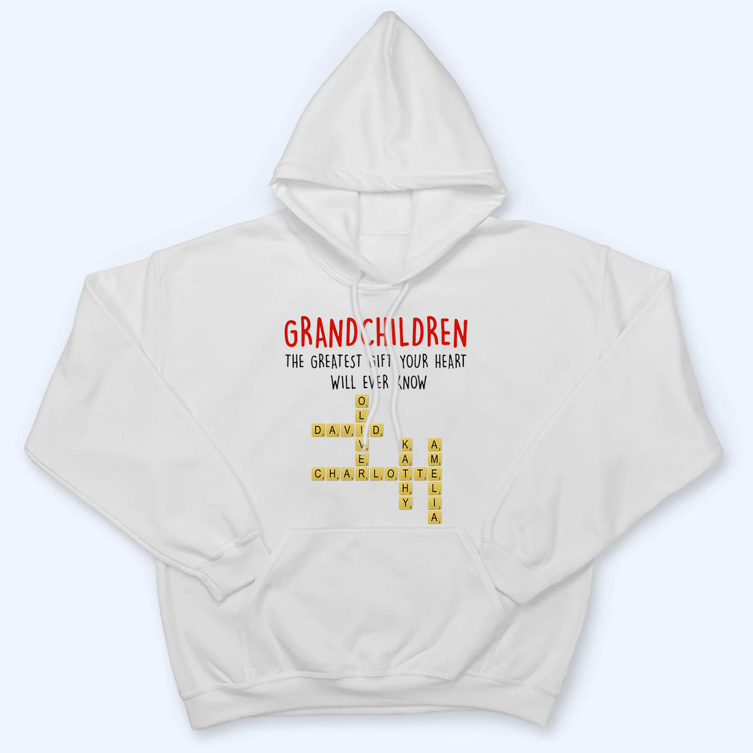 Grandchildren The Greatest Gift Your Heart Will Ever Know - Personalized Custom T Shirt - Gift for Grandma/Grandparent