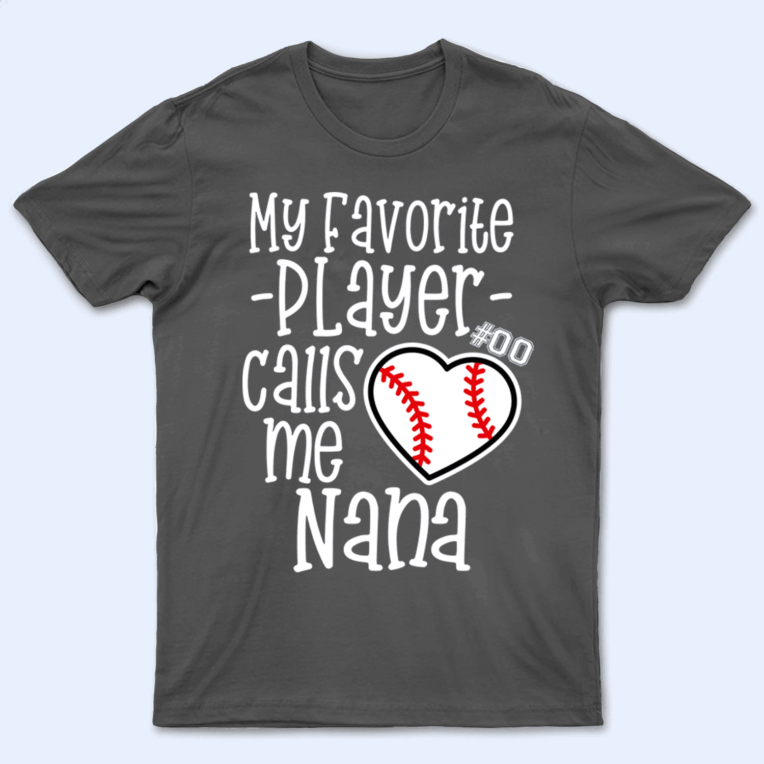 My Favorite Player Calls Me Grandma - Personalized Custom T Shirt - Birthday, Loving, Funny Gift for Grandma/Nana/Mimi, Mom, Wife, Grandparent - Suzitee Store