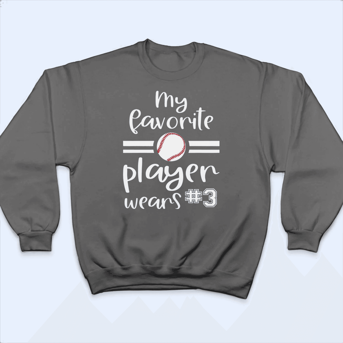 My Favorite Player Wears - Personalized Custom T Shirt - Birthday, Loving, Funny Gift for Grandma/Nana/Mimi, Mom, Wife, Grandparent - Suzitee Store