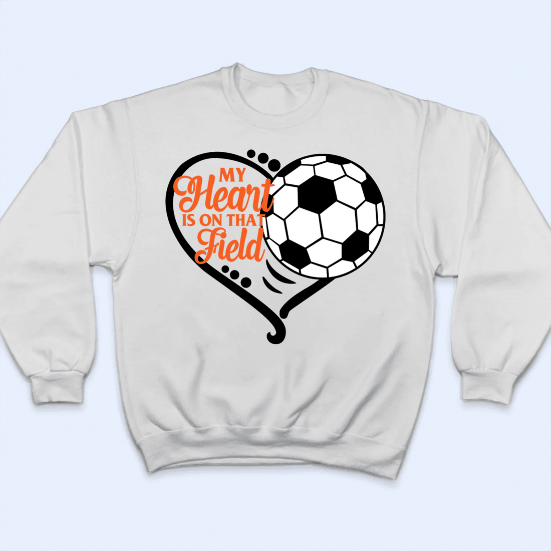 My Heart Is On That Field - Personalized Custom T Shirt - Gift for Grandma/Nana/Mimi, Mom, Wife, Grandparent - Suzitee Store