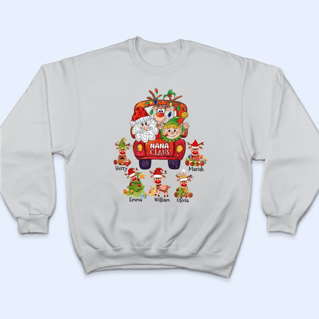 Nana Claus - Personalized Custom T Shirt - Birthday, Loving, Funny Gift for Grandma/Nana/Mimi, Mom, Wife, Grandparent - Suzitee Store