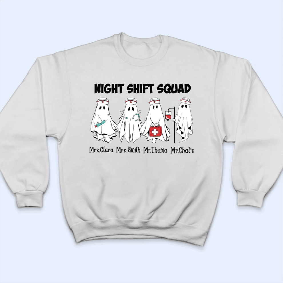 Personalized Night Shift Squad Halloween Shirt t-shirt, main view