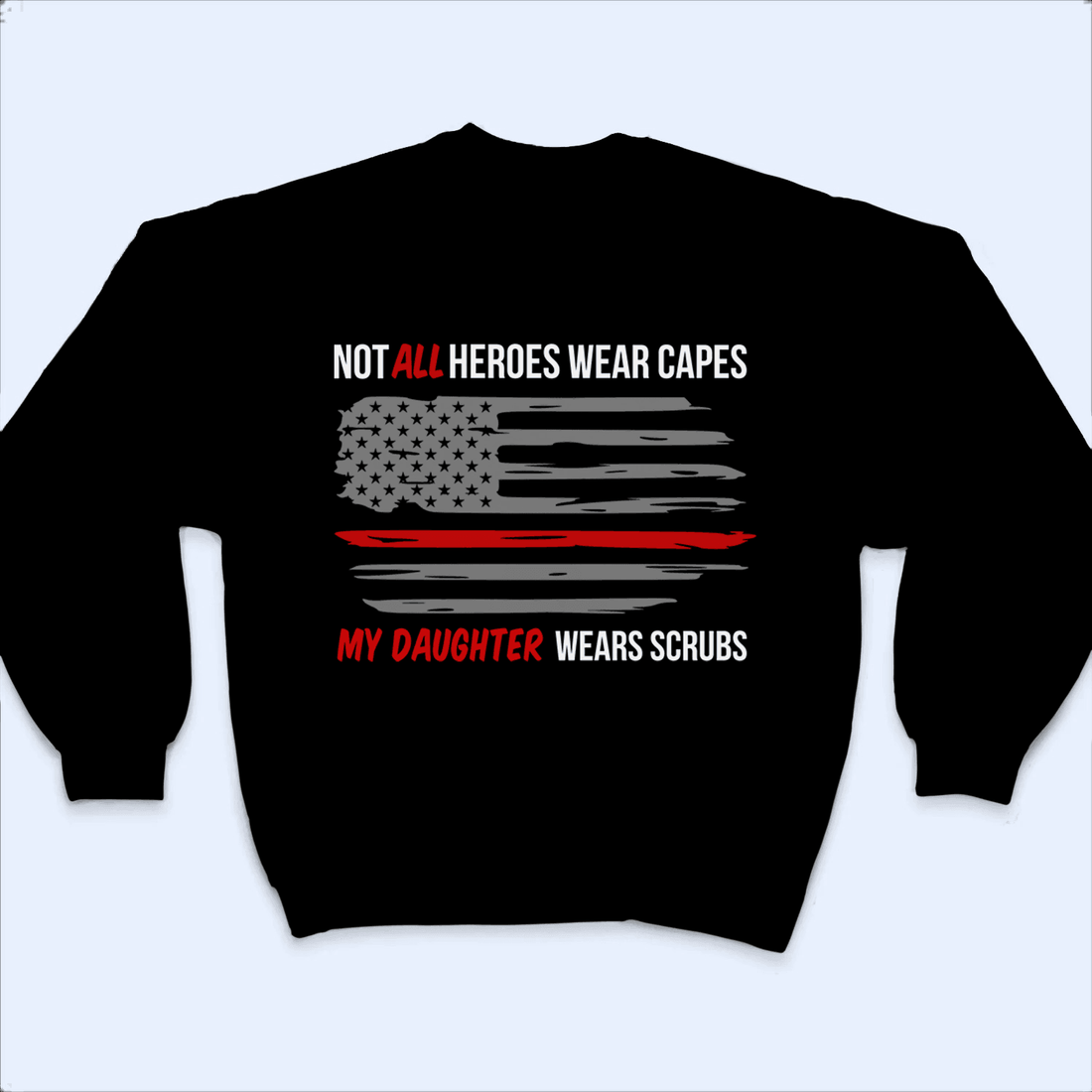 Personalized Not All Heroes wear capes t-shirt, alternate view 4