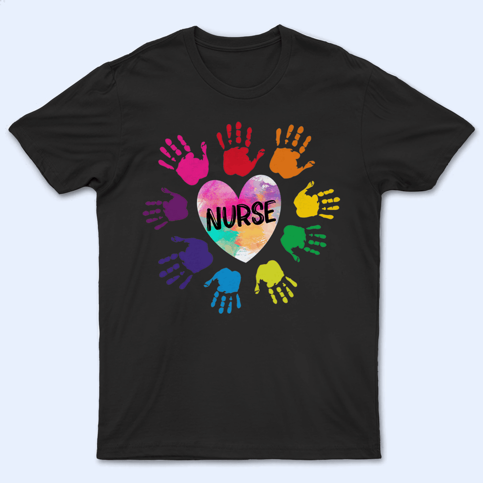 Personalized Nurse Heart t-shirt, main view