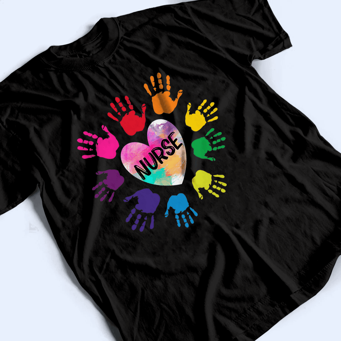 Personalized Nurse Heart t-shirt, alternate view 3
