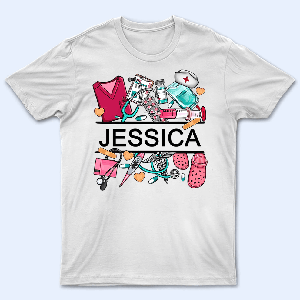 Personalized Nurse Name t-shirt, main view