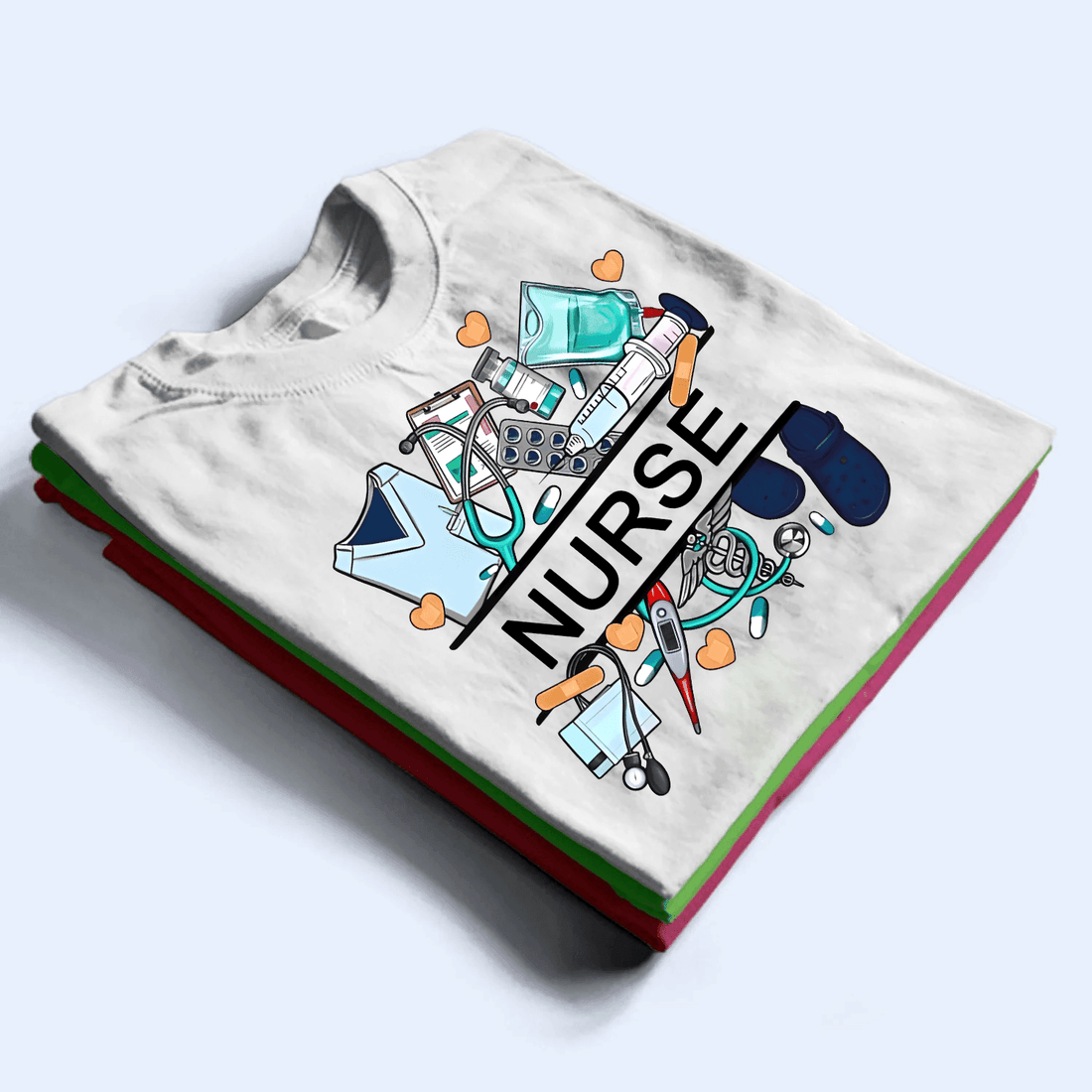 Personalized Nurse Name t-shirt, alternate view 2