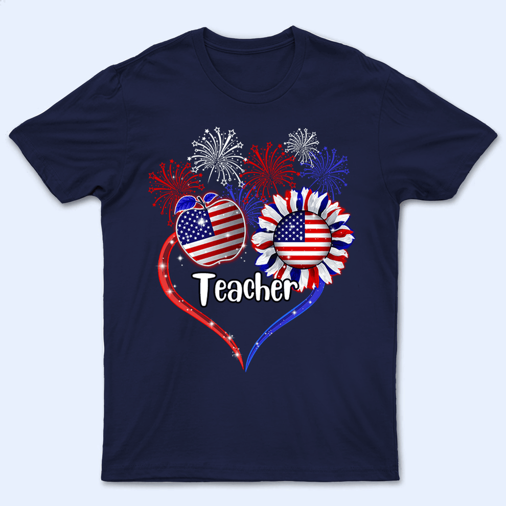 Personalized Patriotic Teacher, Fourth 4th Of July, Independence Day t-shirt, main view