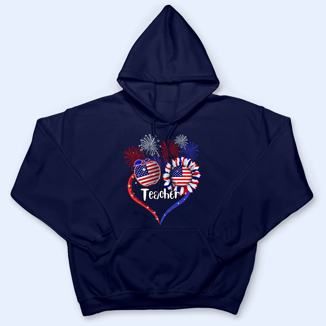 Personalized Patriotic Teacher, Fourth 4th Of July, Independence Day t-shirt, alternate view 3