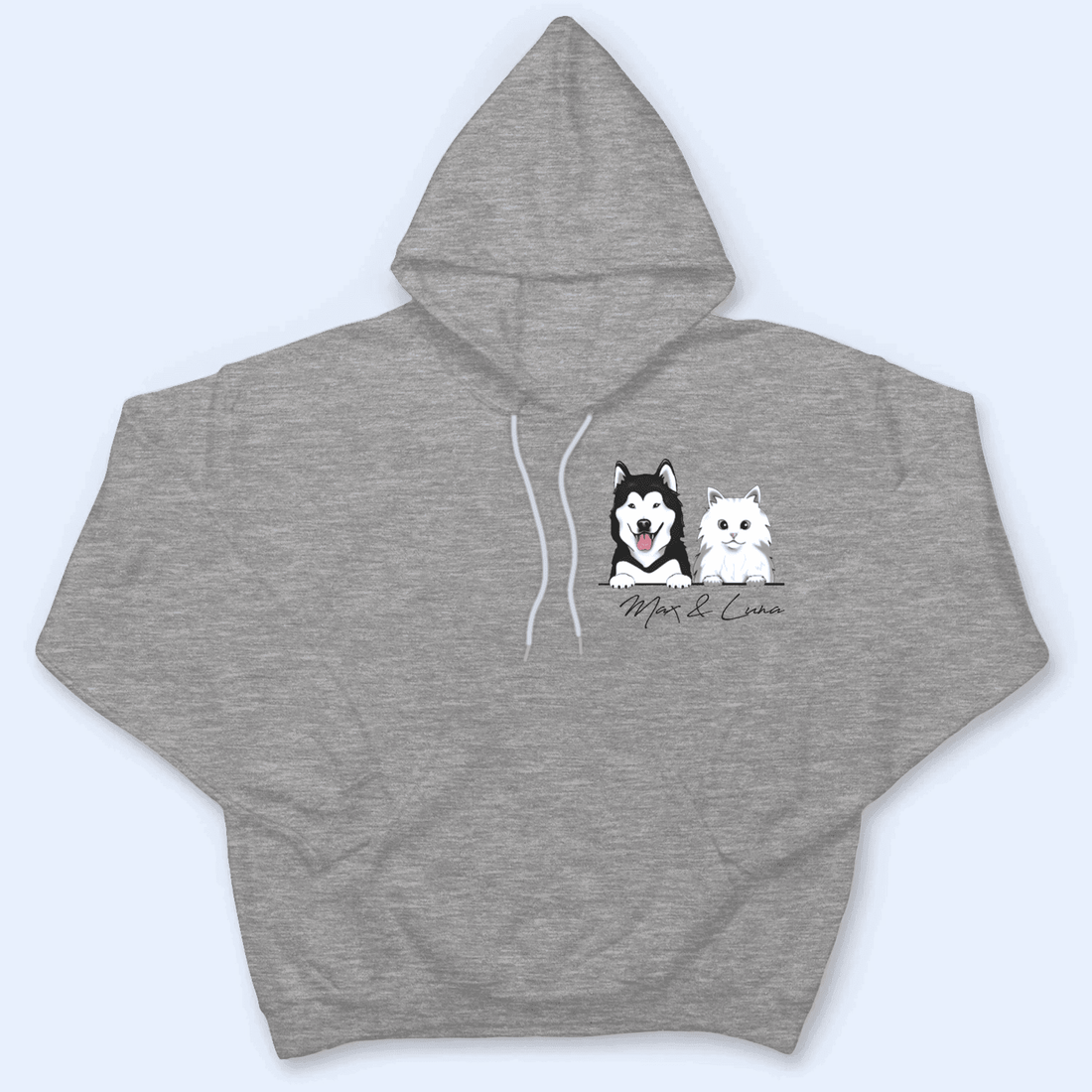 Personalized Peeking Pet with Name t-shirt, alternate view 3