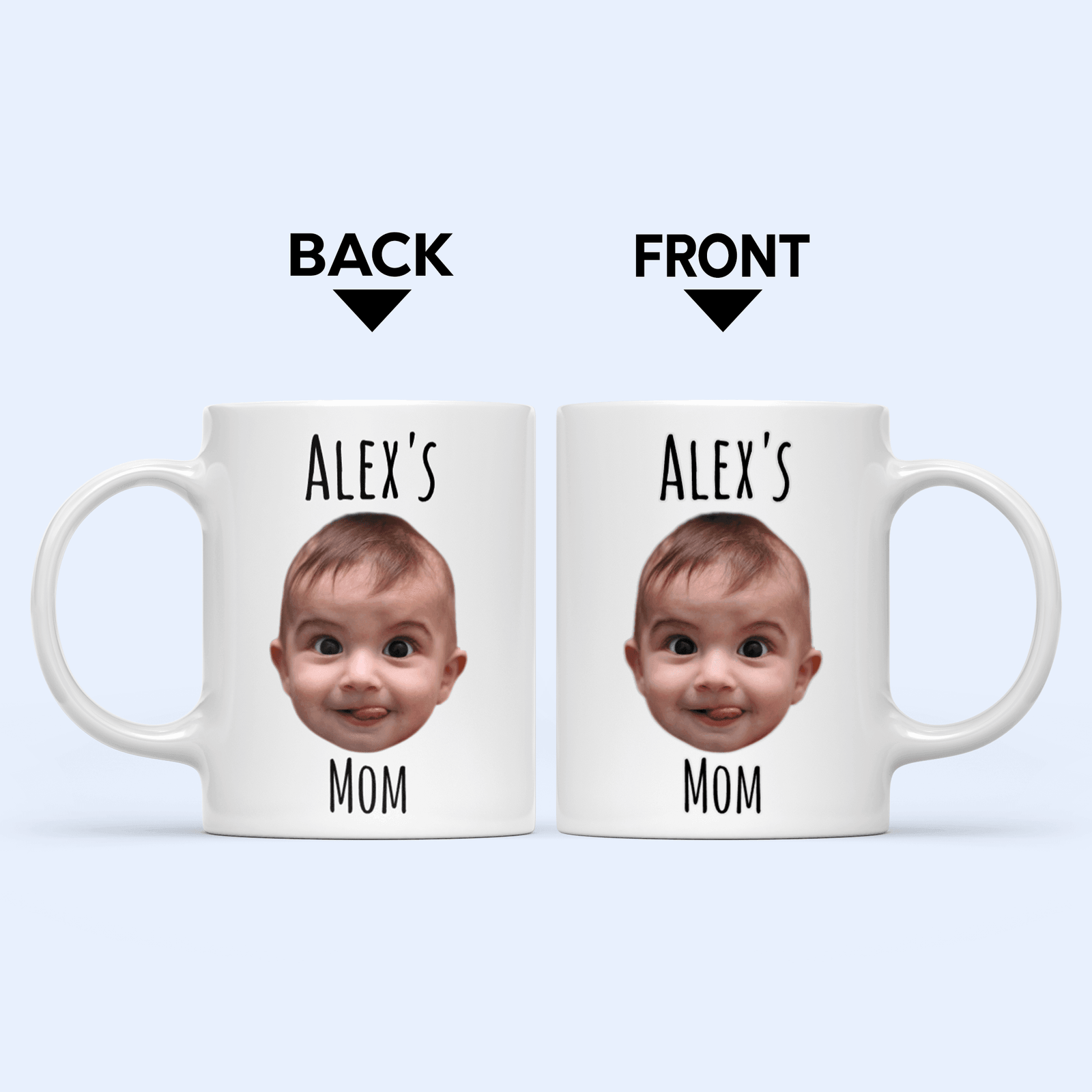 Custom Photo Face Photo Mug, alternate view 2