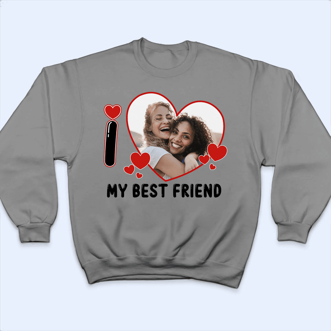 Custom Photo I Love Heart personalized t-shirt, alternate view 4