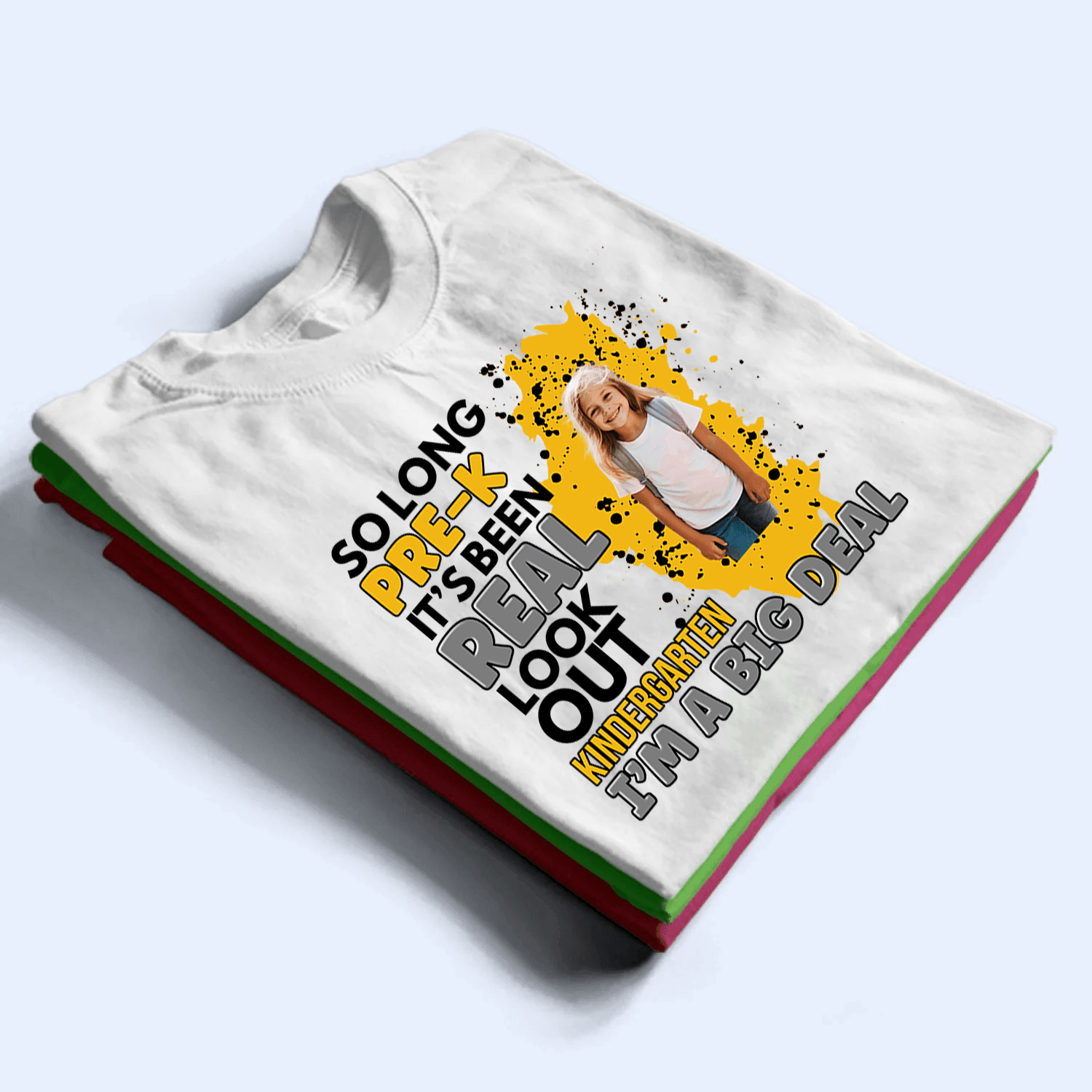 Custom Photo Back to School, I'm A Big Deal youth t-shirt, alternate view 2
