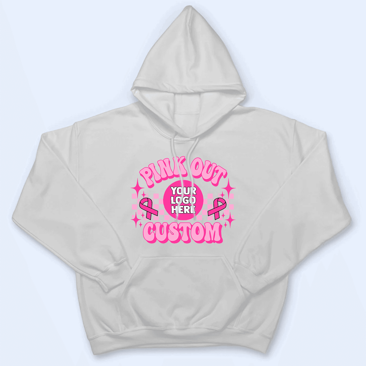 Custom Photo Pink Out Breast Cancer School Team Spirit t-shirt, alternate view 5