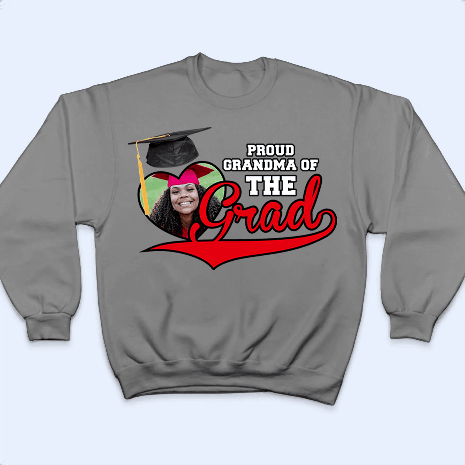 Custom Photo Proud Family Of The Class Of 2026 Graduate Senior t-shirt, alternate view 2