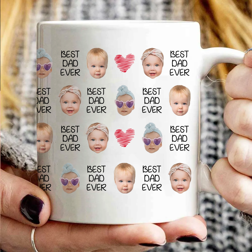 Personalized "Best Dad Ever" mug, alternate view 2