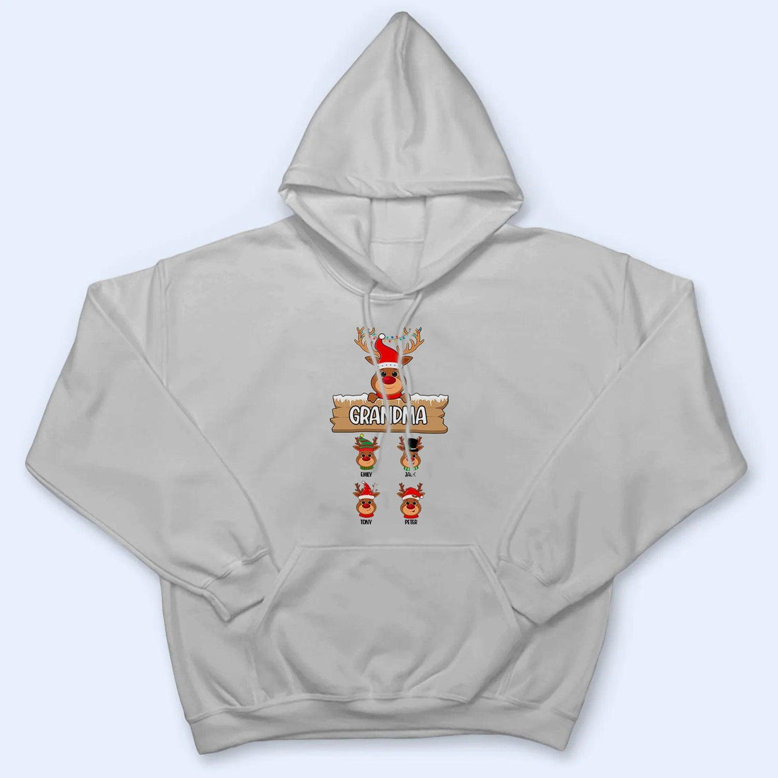Reindeer Christmas Grandma - Personalized Custom T Shirt - Birthday, Loving, Funny Gift for Grandma/Nana/Mimi, Mom, Wife, Grandparent - Suzitee Store