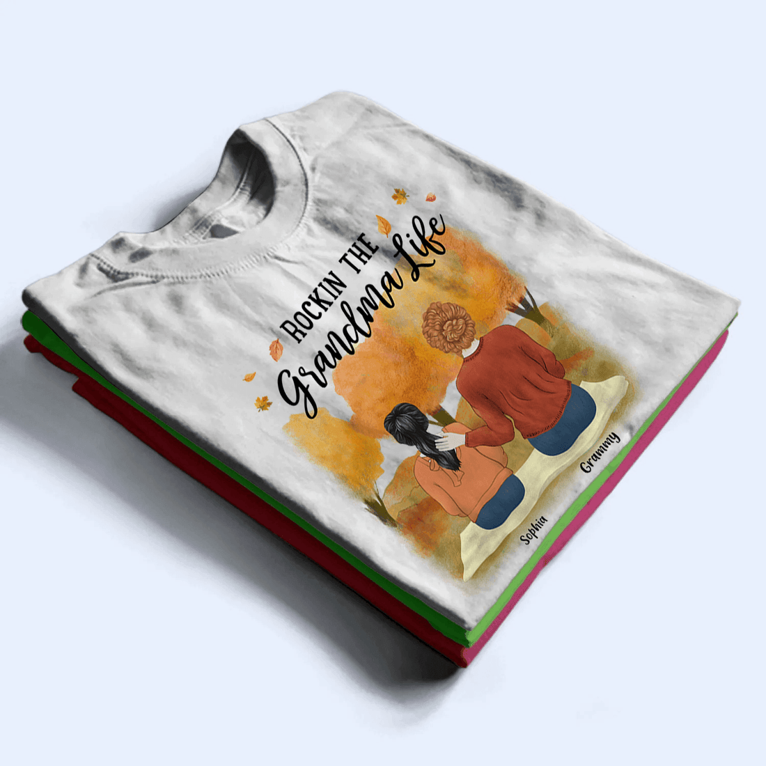 Rockin the Grandparent Life - Personalized Custom T Shirt - Birthday, Loving, Funny Gift for Grandparent, Grandma & Grandpa - Suzitee Store