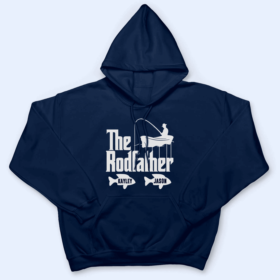 Personalized Rodfather Fishing Pun t-shirt, alternate view 3