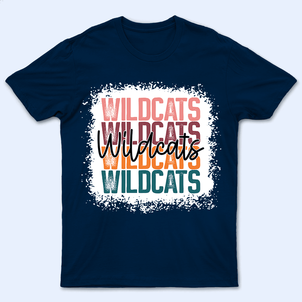 Personalized School Mascot Stacked Script t-shirt, main view