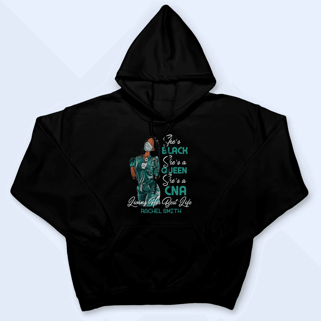 Personalized She's a queen She's a Nurse t-shirt, alternate view 2