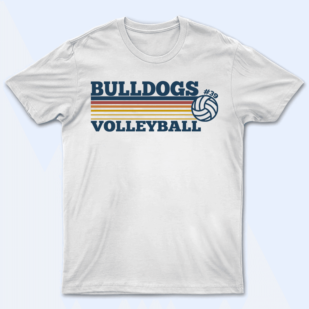 Personalized Striped Sporty Mascot t-shirt, main view