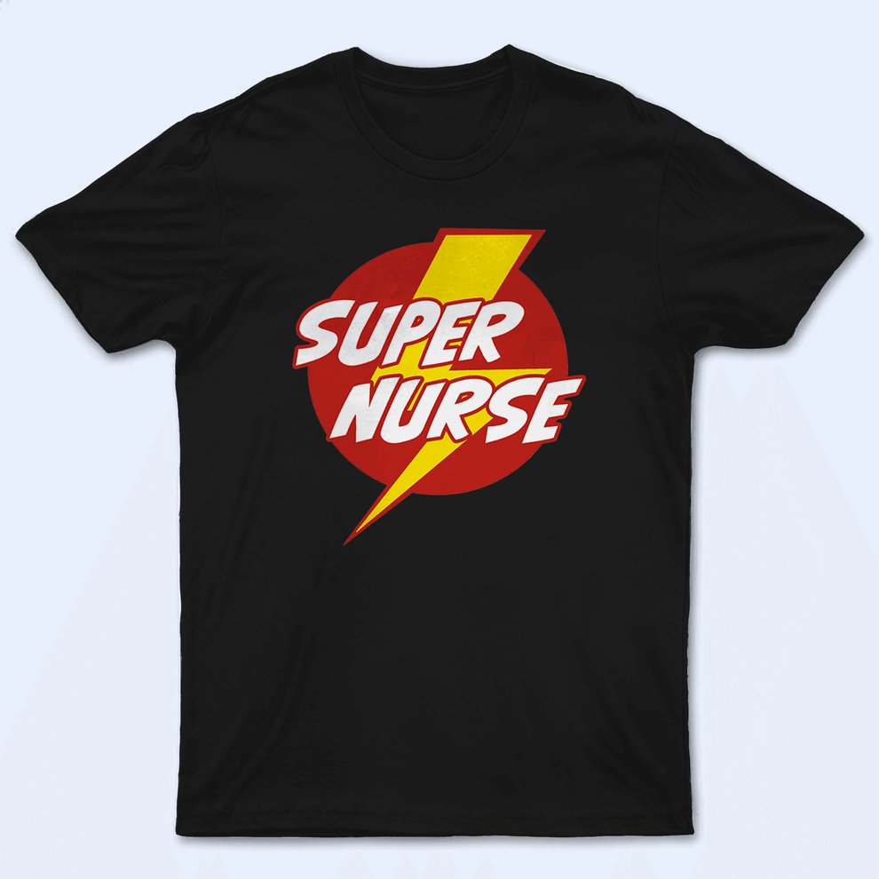 Personalized Super Nurse t-shirt, main view