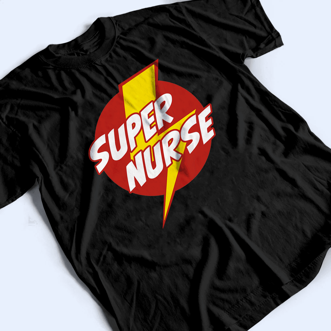 Personalized Super Nurse t-shirt, alternate view 3