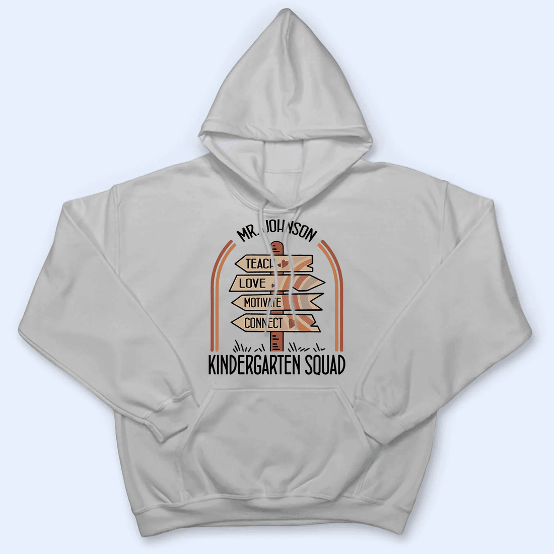 Personalized Teach Love Motivate Connect t-shirt, alternate view 5